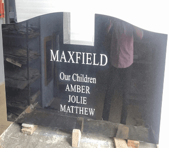 granite engraved headstone