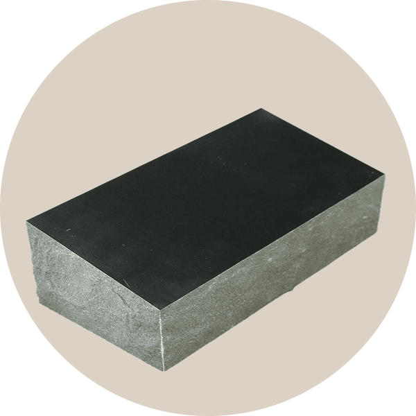 Black Granite Single Bevel Grave Marker