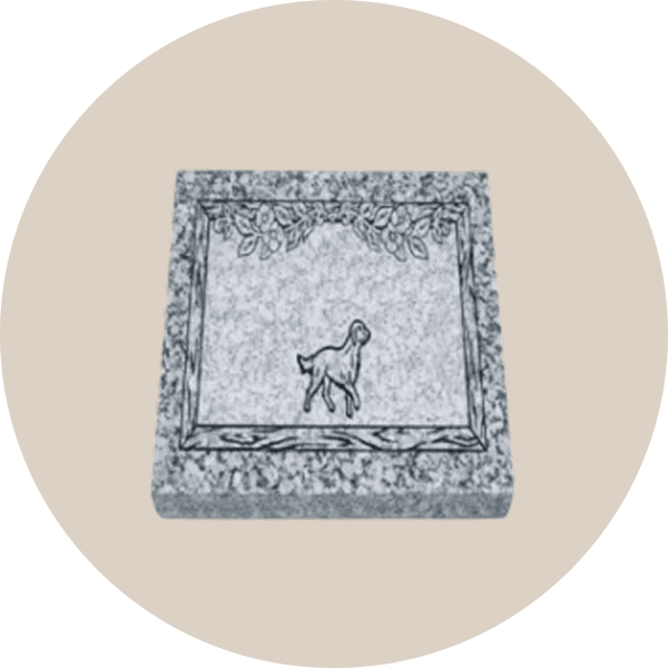 Grey Granite Pet Headstone