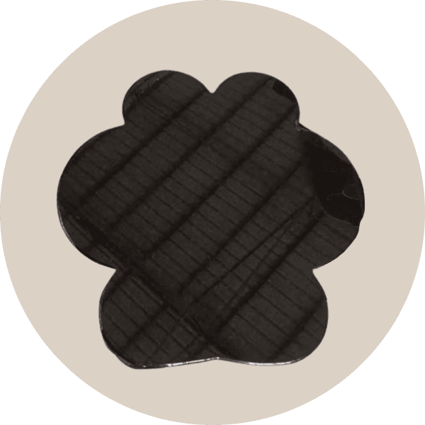 Black Granite Paw Print Pet Marker
