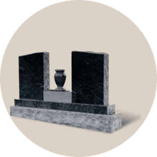 Husband and Wife Headstones thumbnail