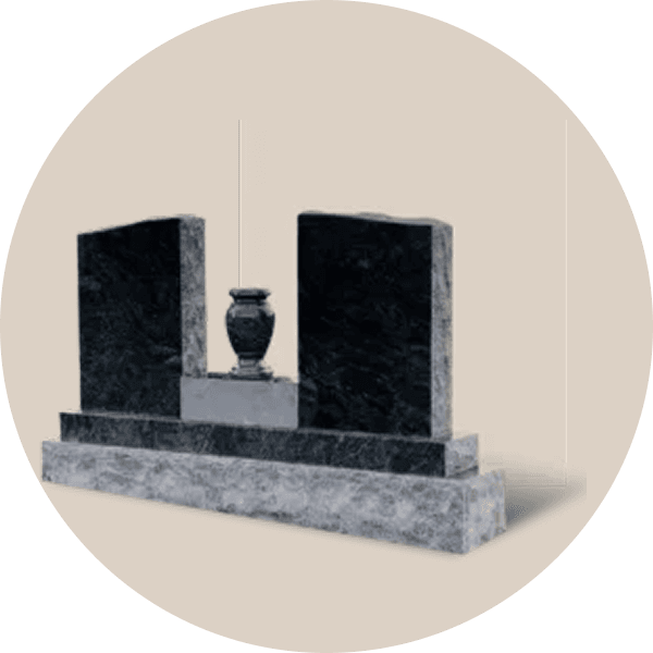 Husband and Wife Headstones