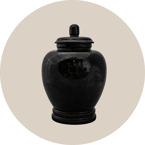 Black Granite Cremation Urns for Ashes