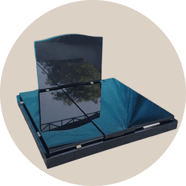 Black Granite Full Grave Plot