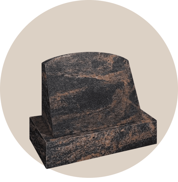 Himalayan Blue Single Slant Headstones