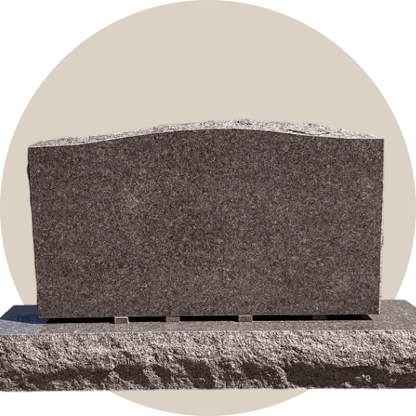 Dakota Mahogany Companion Upright Headstone