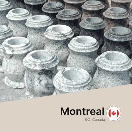 Headstones in Montreal