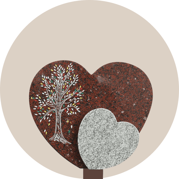 Red Granite Memorial Plaque