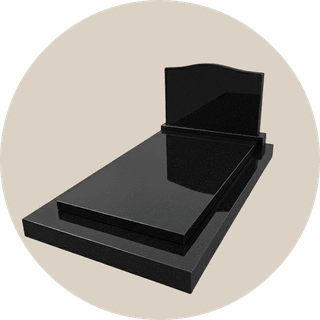 Black Granite Memorial Kerb Sets of European Style thumbnail