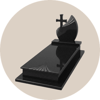 Black Granite Memorial Kerb Sets of European Style thumbnail