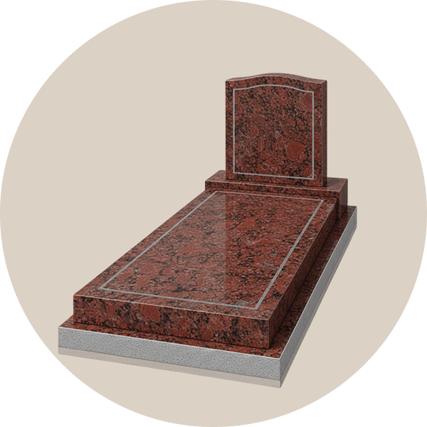 Black Granite Memorial Kerb Sets of European Style
