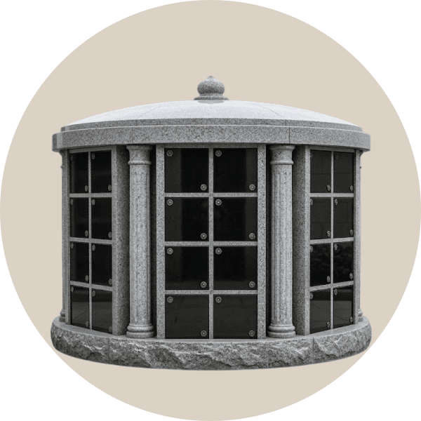 Black Granite Hexagonal Family Columbarium