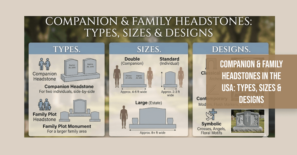 Companion & Family Headstones for Monument Dealers: Sizes, Designs & Wholesale Buying Guide