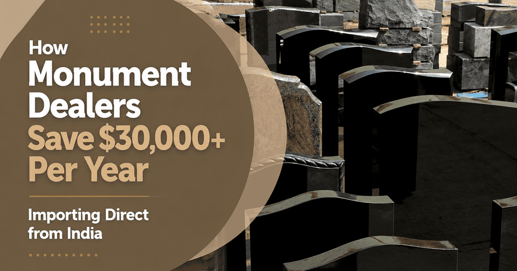 How Monument Dealers Save $30,000+ Per Year Importing Direct from India