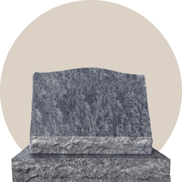 Bahama Blue Granite Single Slant Headstone