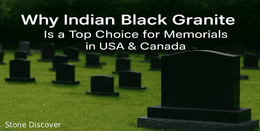 Why Indian Black Granite Is a Top Choice for North American Memorials