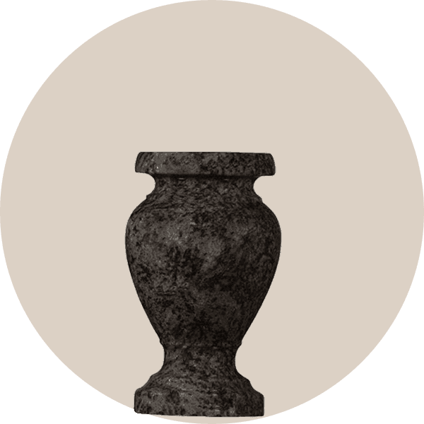 Bahama Blue Granite Vases For Headstones