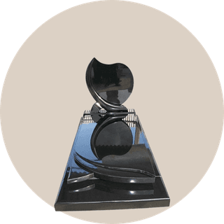 Black Granite Memorial Kerb Sets of European Style thumbnail