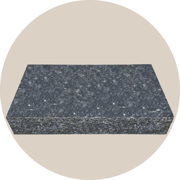 Blue Pearl Granite Single Flat Headstone