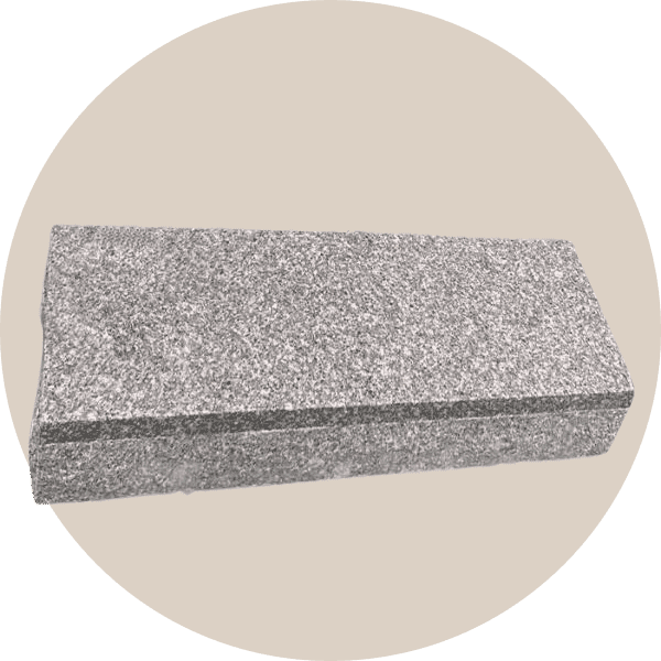 Grey Granite Double Flat Headstone