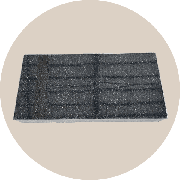 Black Granite Single Flat Headstone