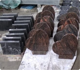 Polished headstones batch