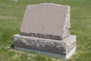 slant headstone
