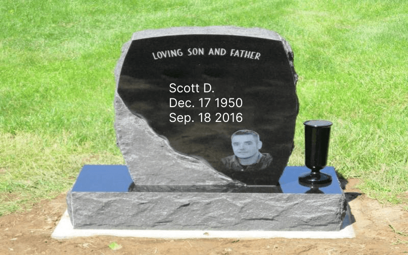 memorial photo headstone