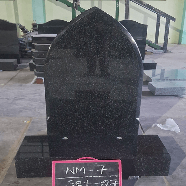 granite headstone oval shape