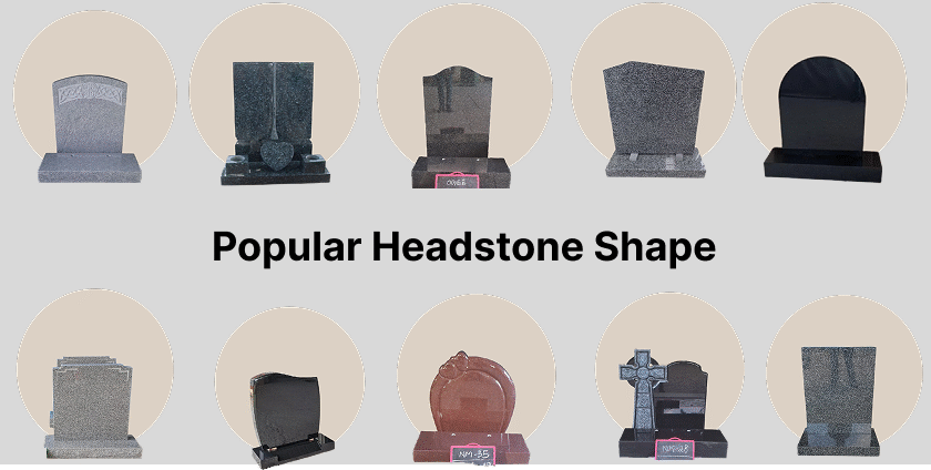Popular headstone shape