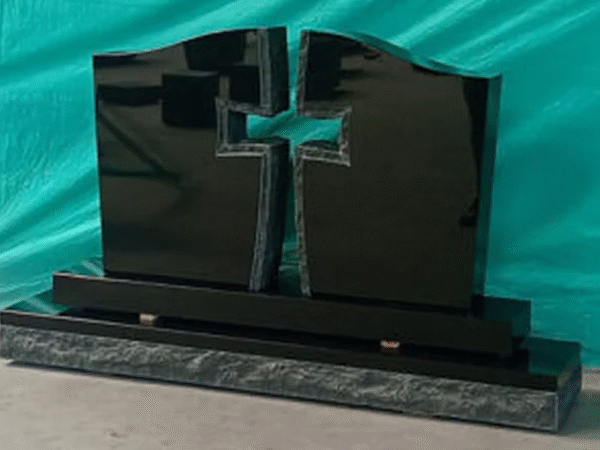 Black Granite Companion Headstones