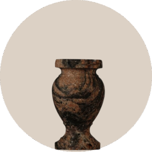 Indian Aurora Granite vases for headstone