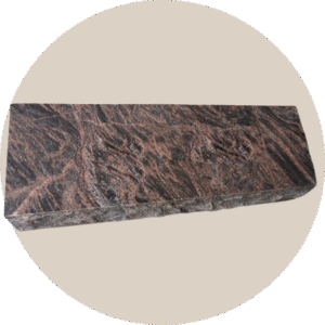 granite double flat headstone