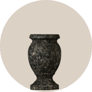 blue pearl granite vases for headstone