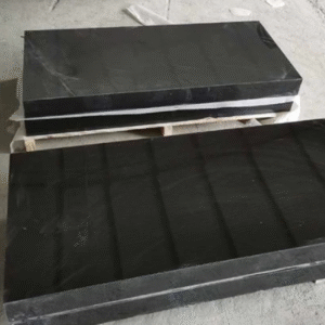 black granite flat headstones