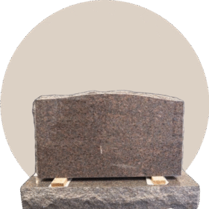red granite double upright headstone (1)