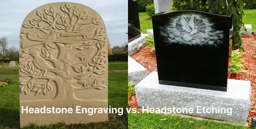 Headstone Engraving vs. Headstone Etching (2)