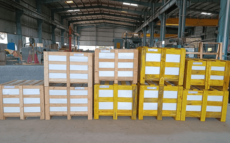 granite headstone packing in carton
