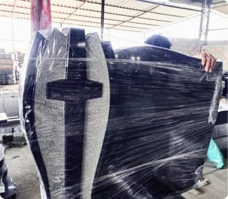 Cross monument on base